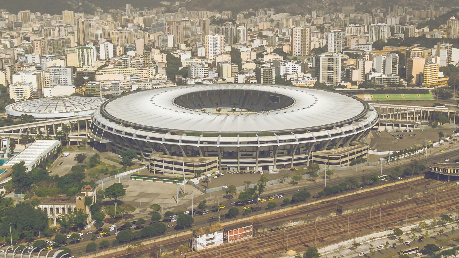 Aerial view of the Maracanã stadium in Rio de Janeiro, at the heart of Brazil's 2027 women's football tournament