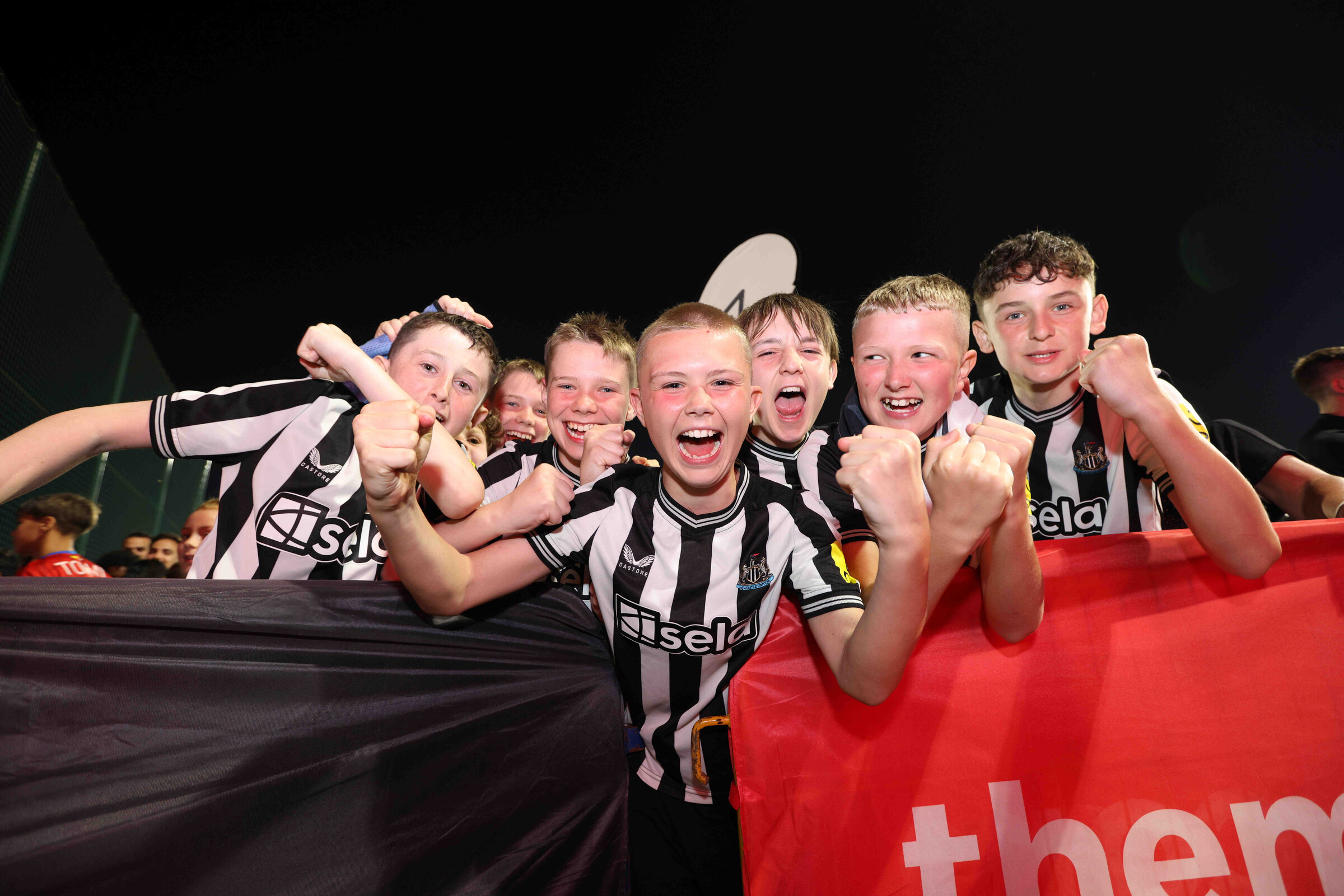 Youth football teams competing at the Mina Cup in Dubai