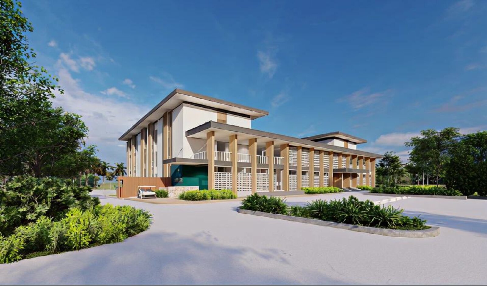 The five-star residential hotel at our elite partner sports campsite in Asia