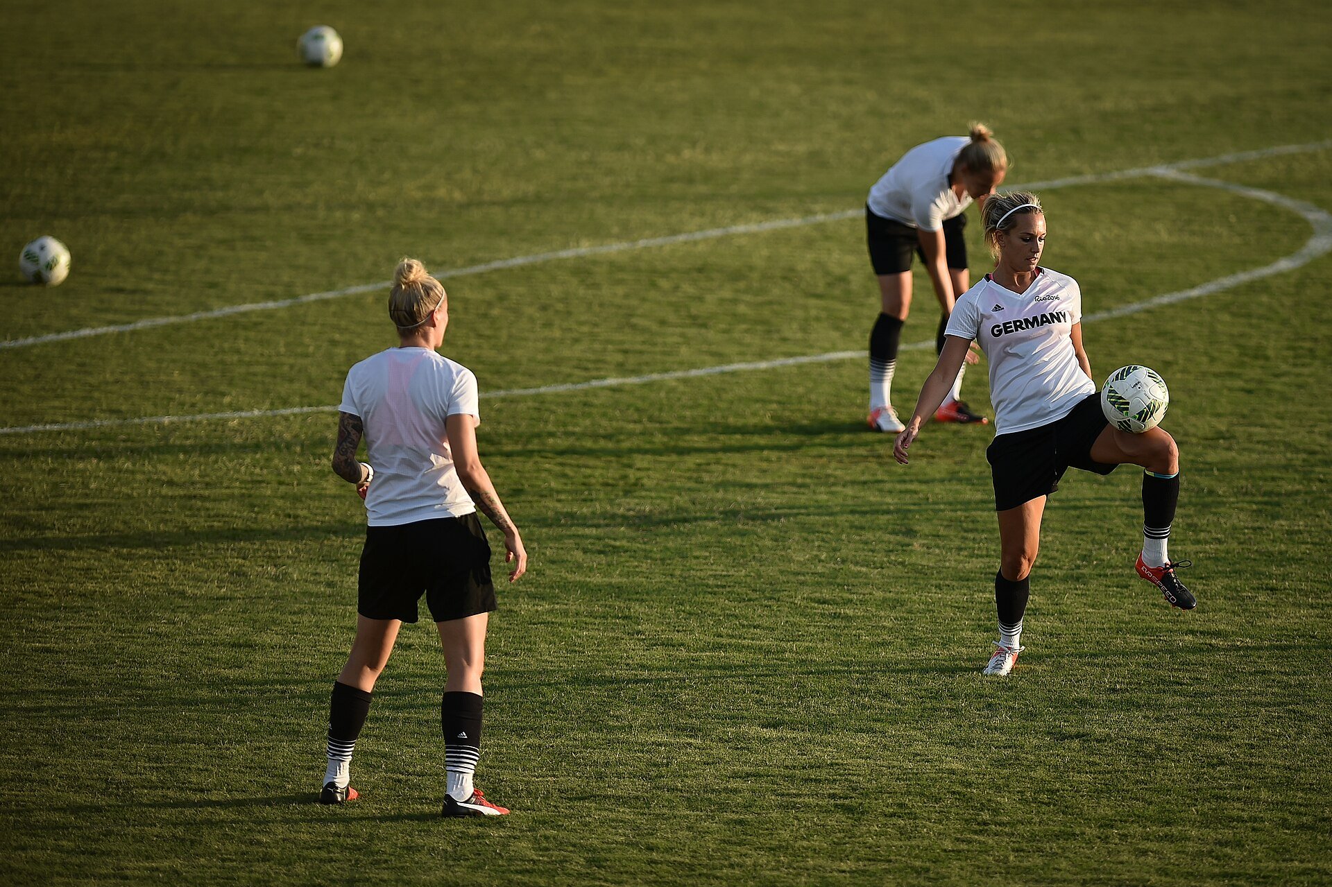 A visiting women's national team training in Brasília, Brazil.